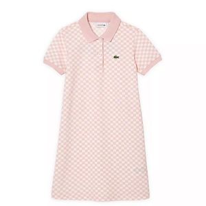 Lacoste girl check polo dress 10 year old